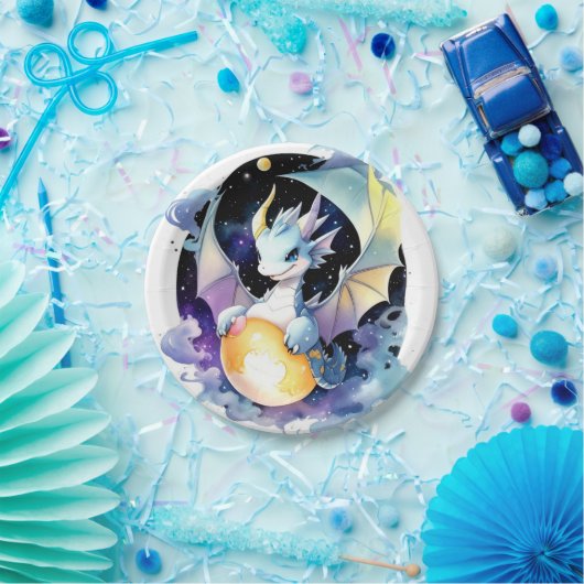 Dragon Birthday Papieren Bordje (Feest)