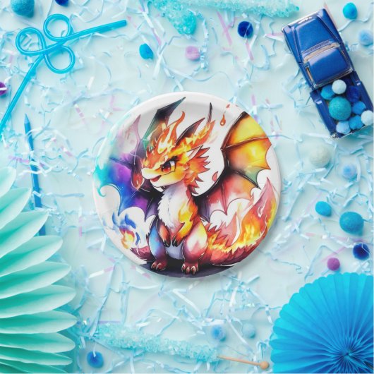 Dragon Birthday Papieren Bordje (Feest)