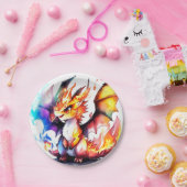Dragon Birthday Papieren Bordje (Feest)