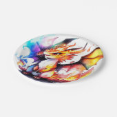 Dragon Birthday Papieren Bordje (Gekanteld)