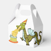 Dragon Birthday Party Bedankdoosjes (Achterkant)