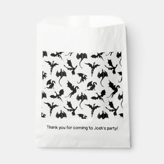 Dragon Birthday Party Bedankzakje (Voorkant)