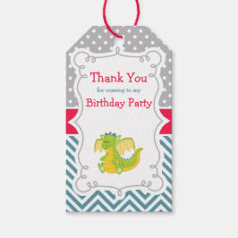 Dragon Birthday Party Gift Label Cadeaulabel