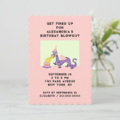 Dragon Birthday Party Kaart (Staand voorkant)