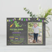 Dragon Birthday Party nodigt jongens en meisjes ui Kaart (Staand voorkant)