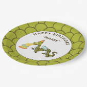 Dragon Birthday Party Papieren Bordje (Gekanteld)