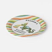 Dragon Birthday Party Papieren Bordje (Gekanteld)