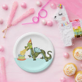 Dragon Birthday Party Papieren Bordje (Feest)