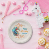 Dragon Birthday Party Papieren Bordje (Feest)