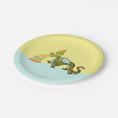 Dragon Birthday Party Papieren Bordje (Gekanteld)