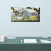 Dragon Birthday Party Spandoek (Beurs)