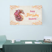 Dragon Birthday Party Spandoek (Beurs)