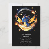 Dragon Birthday Uitnodiging (Voorkant)