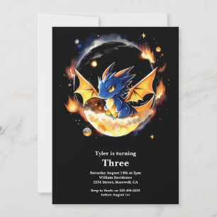 Dragon Birthday Uitnodiging