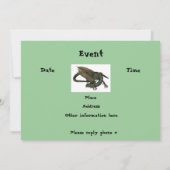 Dragon Birthday Uitnodiging (Achterkant)