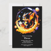 Dragon Birthday Uitnodiging (Voorkant)