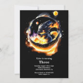 Dragon Birthday Uitnodiging (Voorkant)
