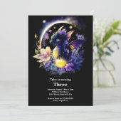 Dragon Birthday Uitnodiging (Staand voorkant)