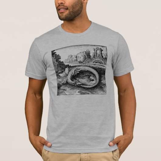 Dragon Biting it's Tail Tee Shirt (Voorkant)