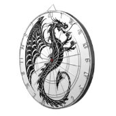 Dragon Black Shape Tattoo Stijl Dartbord (Voorkant Rechts)
