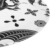 Dragon Black Shape Tattoo Stijl Snijplank (Hoek)