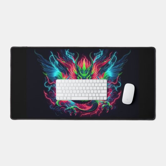 Dragon Blacklight-ontwerp, werkstation Bureaumat (Keyboard & Muis)