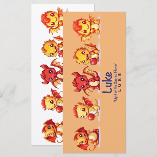 Dragon Bladwijzer Menu (Voorkant / Achterkant)