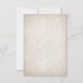 Dragon Bloemen bruiloft RSVP Kaartje (Achterkant)