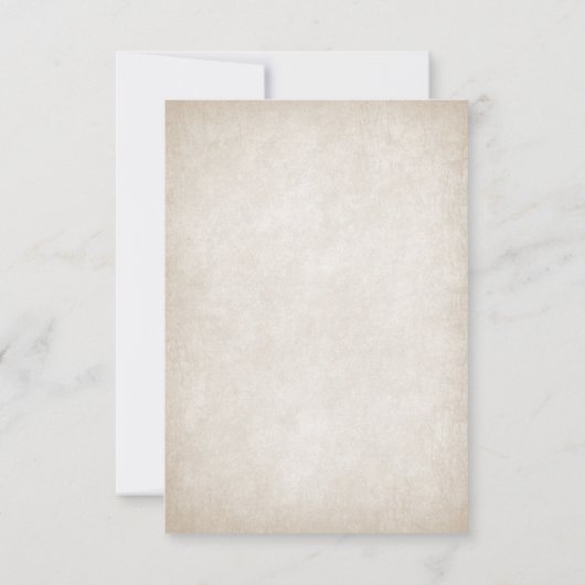 Dragon Bloemen bruiloft RSVP Kaartje (Achterkant)