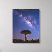 Dragon Blood Tree Milky Way Canvas  Ancient Nature Afdruk (Voorkant)