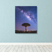 Dragon Blood Tree Milky Way Canvas  Ancient Nature Afdruk (Insitu (Houten vloer))