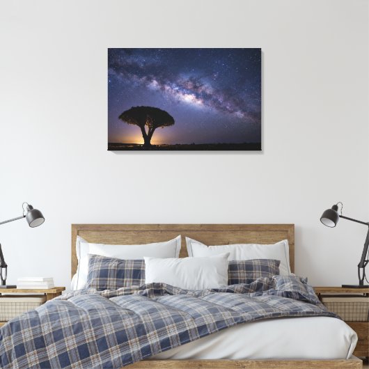 Dragon Blood Tree Milky Way Canvas  Ancient Nature Afdruk (Insitu (Slaapkamer))