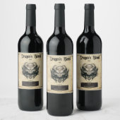 Dragon Blood: Unleash the Magic beroemd gemaakt do Wijn Etiket (Flessen)