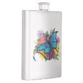 Dragon Blue Vlinder Bloemen Flacon (Rechts)