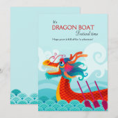 Dragon Boat Festival Wenskaart Feestdagenkaart (Voorkant / Achterkant)