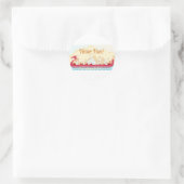 Dragon Boat - Fire Dragon - Veel plezier Ronde Sticker (Tas)