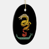 Dragon Boat Paddling kijk Keramisch Ornament (Rechts)