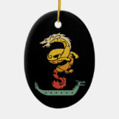 Dragon Boat Paddling  kijk Keramisch Ornament (Voorkant)