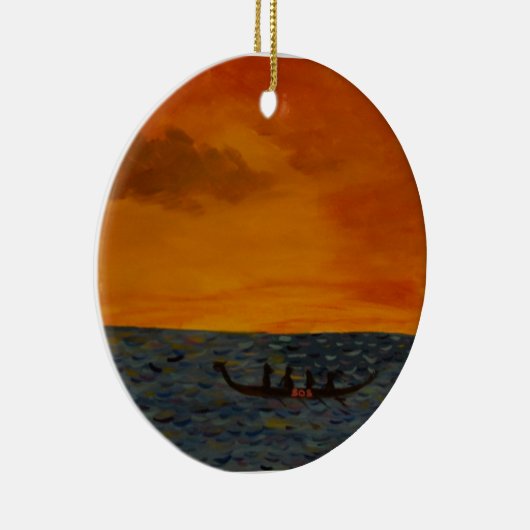 Dragon Boat Race Keramisch Ornament (Rechts)