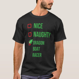 Dragon Boat Racer Funny Pajama Kerstmis T-shirt