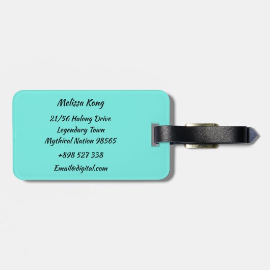 Dragon Boat Racing Bagagelabel (Achterkant horizontaal)