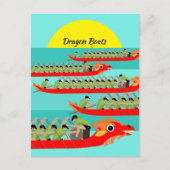 Dragon Boat Racing Briefkaart (Voorkant)