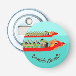 Dragon Boat Racing Button Flesopener