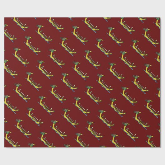 Dragon Boat Racing Cadeaupapier (Vlak)