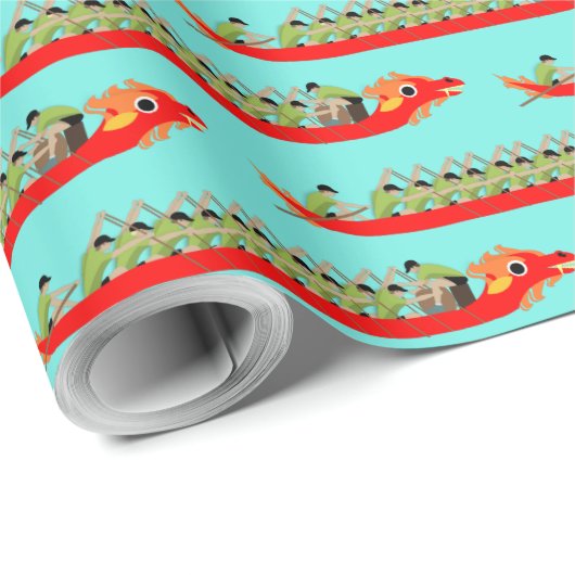 Dragon Boat Racing Cadeaupapier (Rol Hoek)