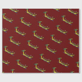 Dragon Boat Racing Cadeaupapier (Vlak)
