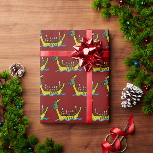 Dragon Boat Racing Cadeaupapier (Feestdagen Geschenken)