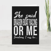 Dragon Boat Racing funny gift idea Kaart (Voorkant)