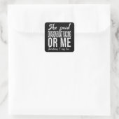 Dragon Boat Racing funny gift idea Vierkante Sticker (Tas)