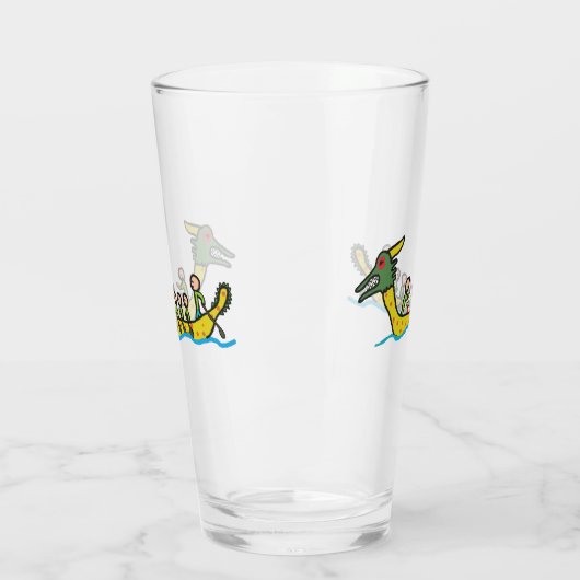 Dragon Boat Racing Glas (Links)